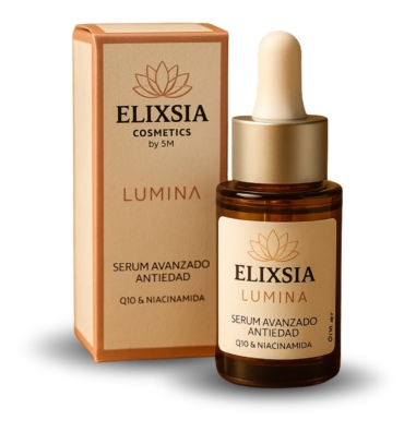 Línea LUMINA SERUM AVANZADO ANTIEDAD Q10 + NIACINAMIDA 30ML